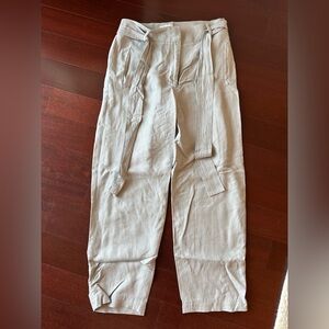 Aritiza linen blend trousers with waist tie